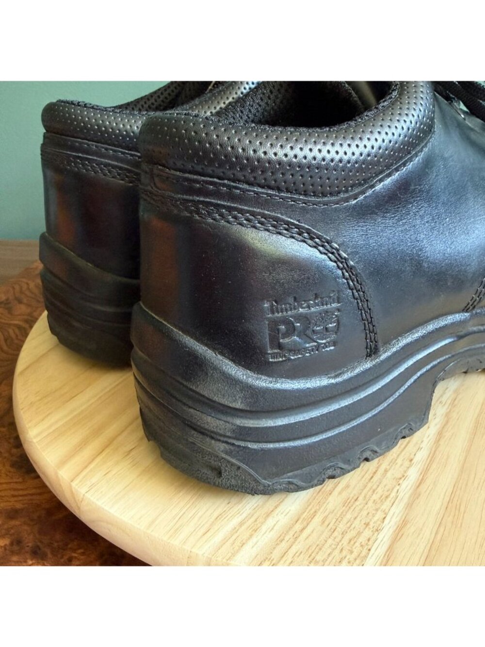 Timberland PRO TiTAN Mens Size 13 Alloy Toe Oxford Black Leather TB 040044 001 - Picture 10 of 16